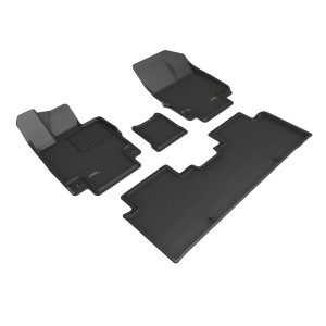 Genesis Gv60 Floor Mat Set - Front + Rear - 3D MAXpider - KAGU - Black - `23-`27